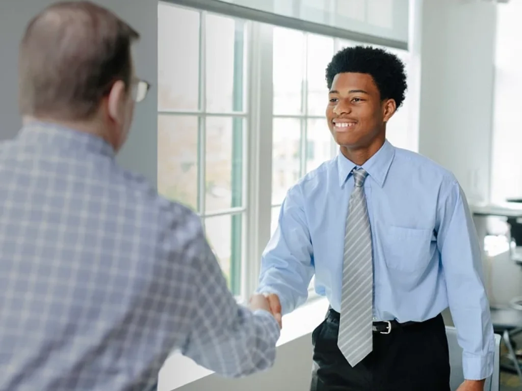 young man starting at genesys works in houston